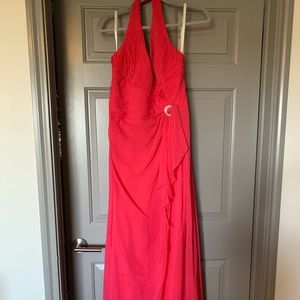 Halter bridesmaid dress